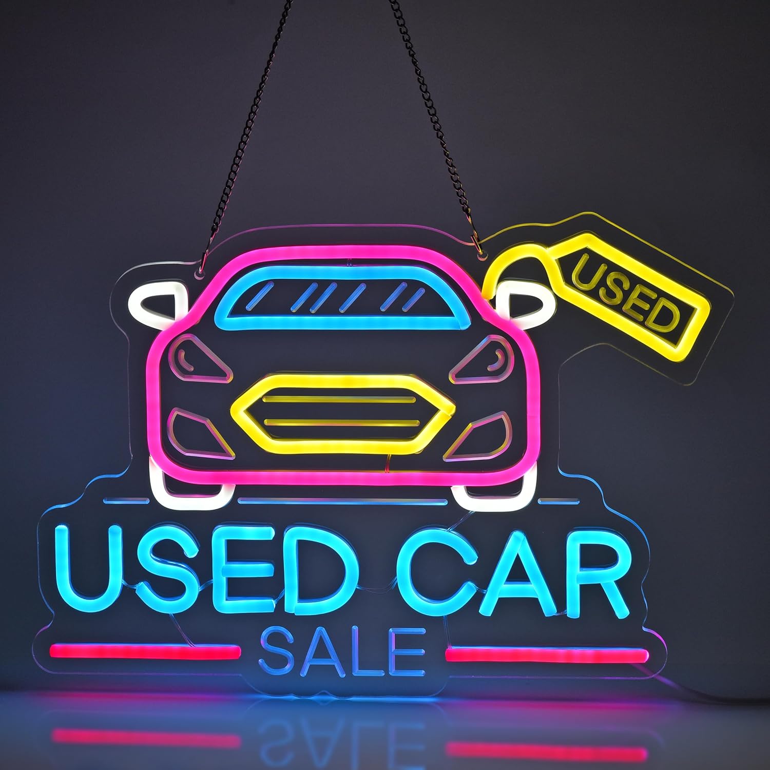 Used Car Sale Neon Sign USB Po - Auto Repair Shop For Sale 评论和价格