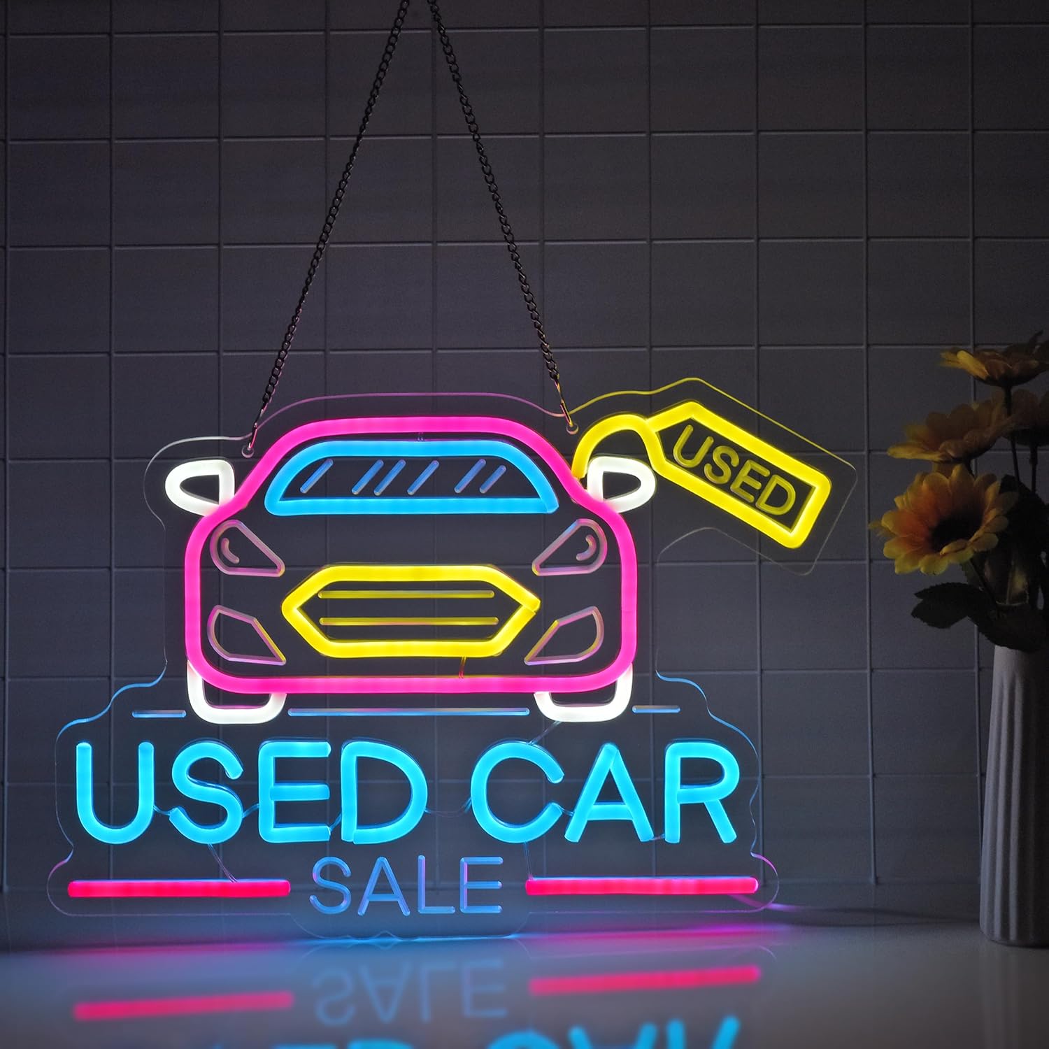 Used Car Sale Neon Sign USB Po - Auto Repair Shop For Sale 评论和价格
