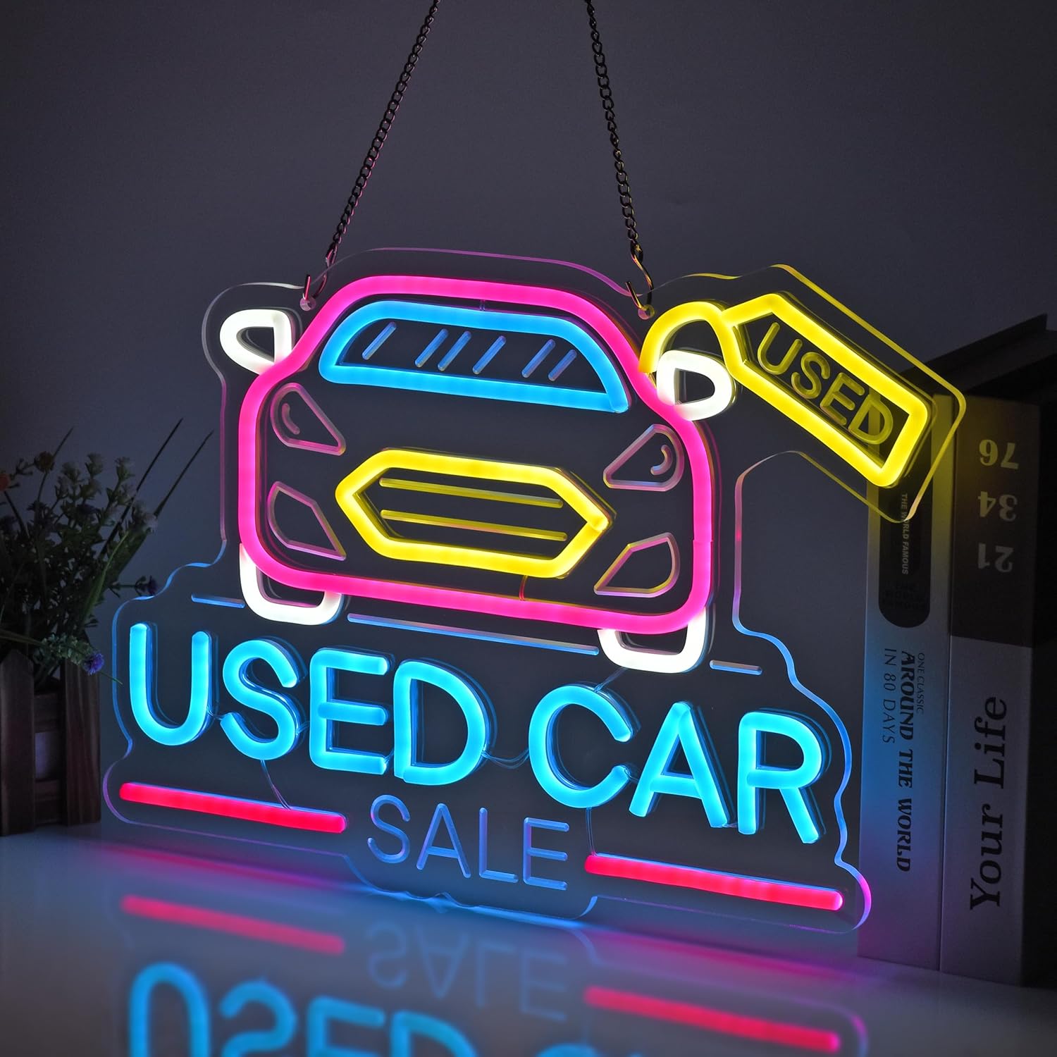 Used Car Sale Neon Sign USB Po - Auto Repair Shop For Sale 评论和价格