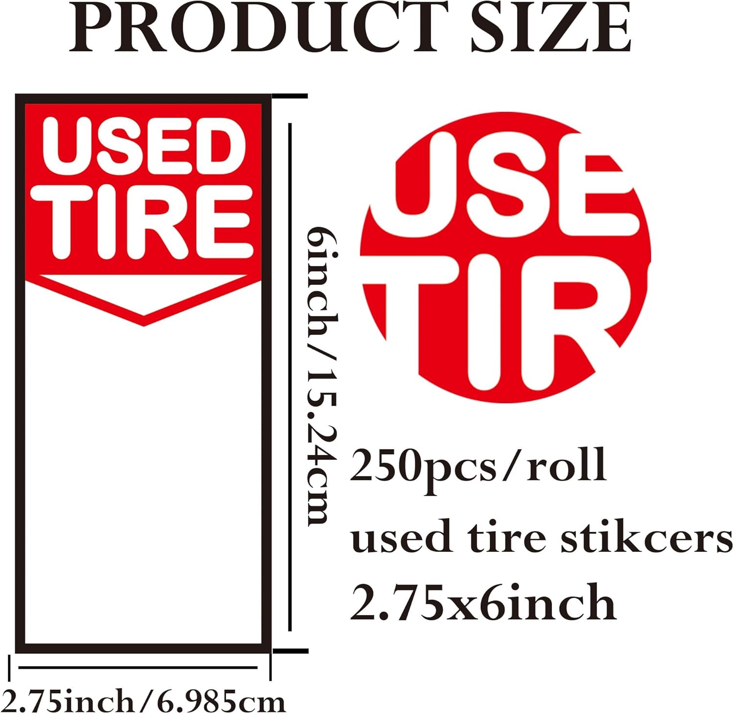Used Tire Label Price Stickers - Auto Repair Shop For Sale 评论和价格
