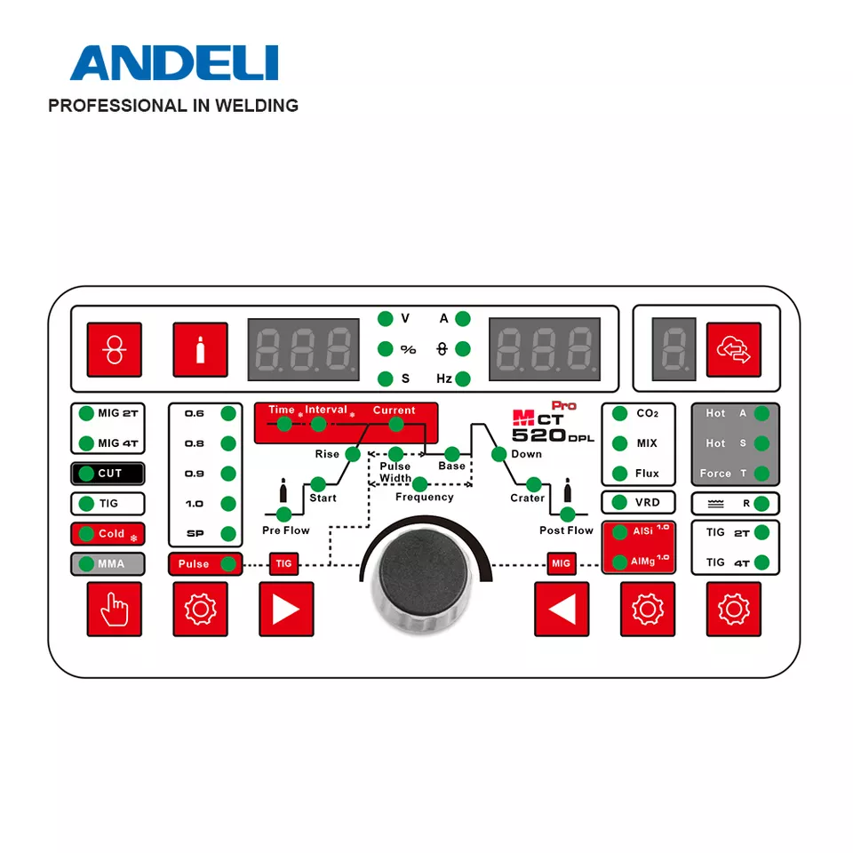 2026 Andeli 6 in 1 MIG,CUT,TIG - Tig Welder Machine 评论和价格