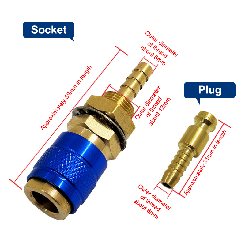 Cooled Gas Adapter Connector C - Tig Welder Machine 评论和价格